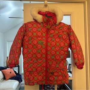 Obermeyer Girls Pink Butterfly Ski Jacket